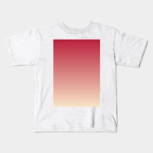 Relaxing Red Gradient Fashion Print Kids T-Shirt